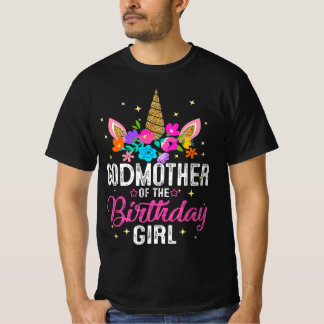 T-shirt Godmère De L'Anniversaire Fille Mère Cadeau Unicor