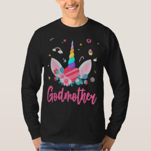 T-shirt Godmère De L'Anniversaire Fille Unicorn Thème Magi