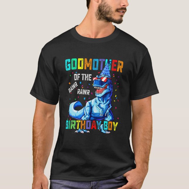 T-shirt Godmère De L'Anniversaire Garçon Drôle Godmaternsa (Devant)