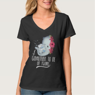 T-shirt Godmère d'être de jumeaux jumeaux bébés garçons él