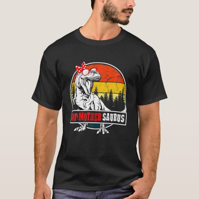 T-shirt Godmères saurus Dinosaur Drôle Godmère Saurus Fa (Devant)