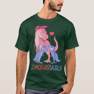 T-shirt Godmothersaurus T Rex Dinosaur Godmother Saurus Fa