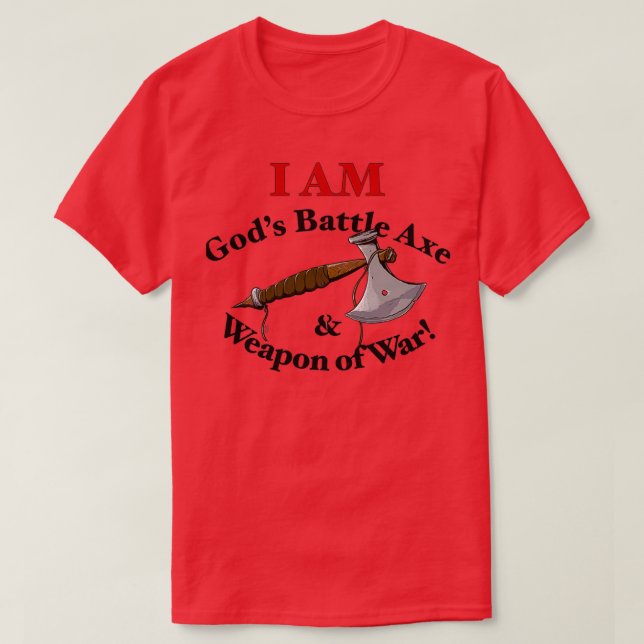 T-shirt Gods Battle Ax et Arme de Guerre Dry Classic TShi (Design devant)