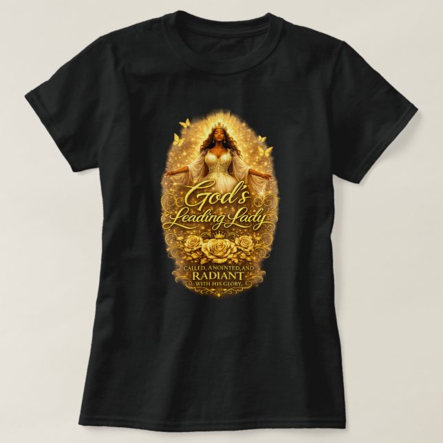 T-shirt God's Leading Lady (Design devant)