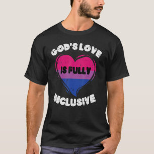 T-shirt Gods Love Entièrement Inclusive Bisexual Bi Pride