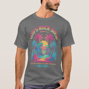 T-shirt Gods Rock Solid Breaker Rock Beach VBS 2025 Christ