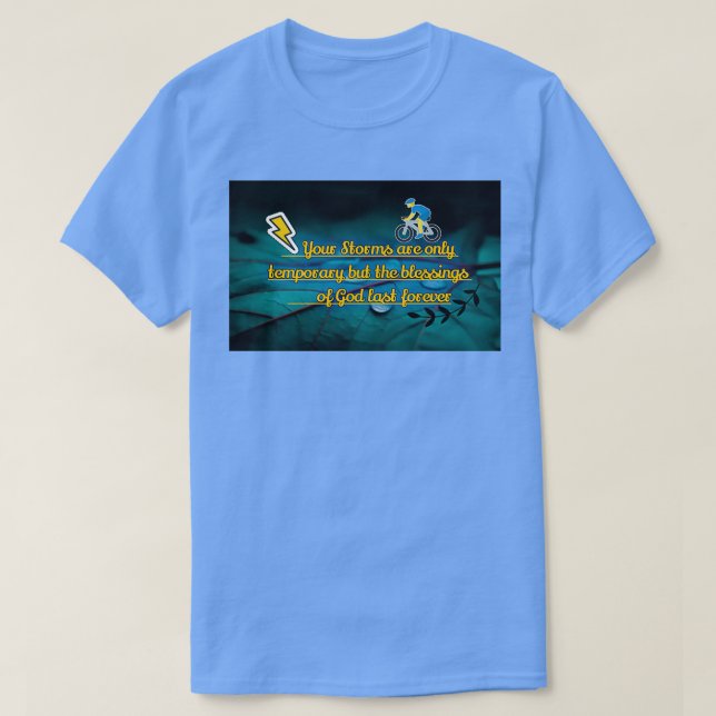 T-shirt Godx27s blessings (Design devant)