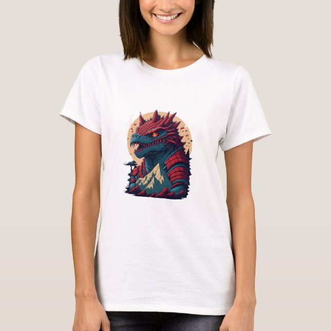 T-shirt godzilla fanart (Devant)