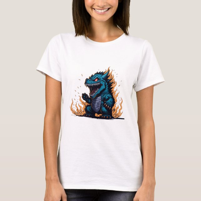 T-shirt godzilla tir monester animal godzilla (Devant)