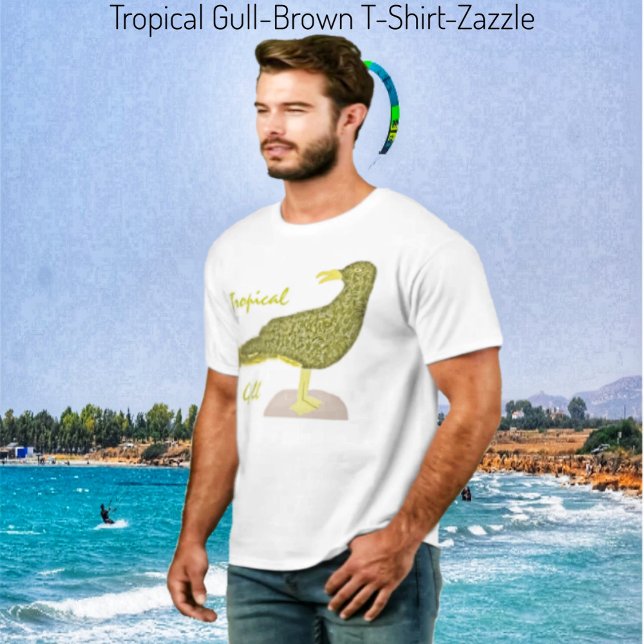 T-shirt Goéland tropical Brown (Créateur téléchargé)