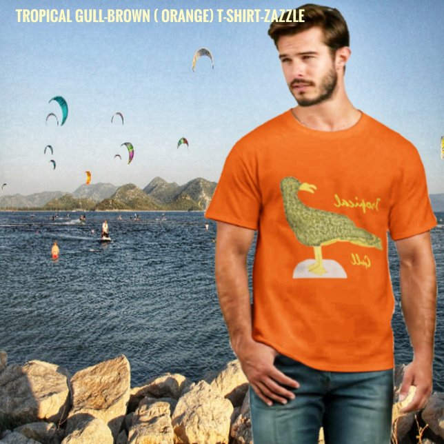 T-shirt Goéland tropical Brown (Créateur téléchargé)