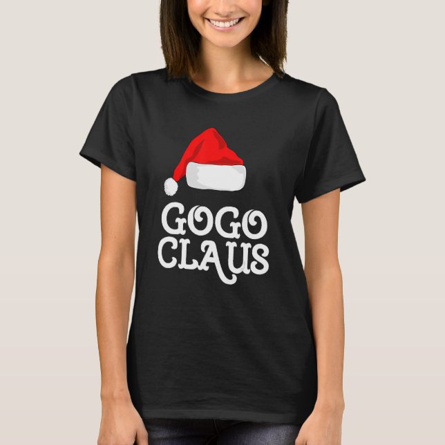 T-shirt Gogo Claus Noël Casquette Famille Pj Groupe de jum (Devant)
