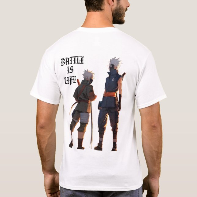 T-shirt Gojo : La bataille est la vie - Edition limitée T- (Dos)