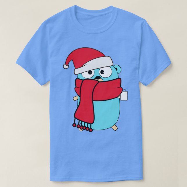 T-shirt golang de vacances (Design devant)
