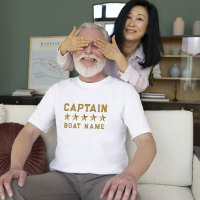 Gold 3-D Stars Texte Personnalisé Conception Nauti