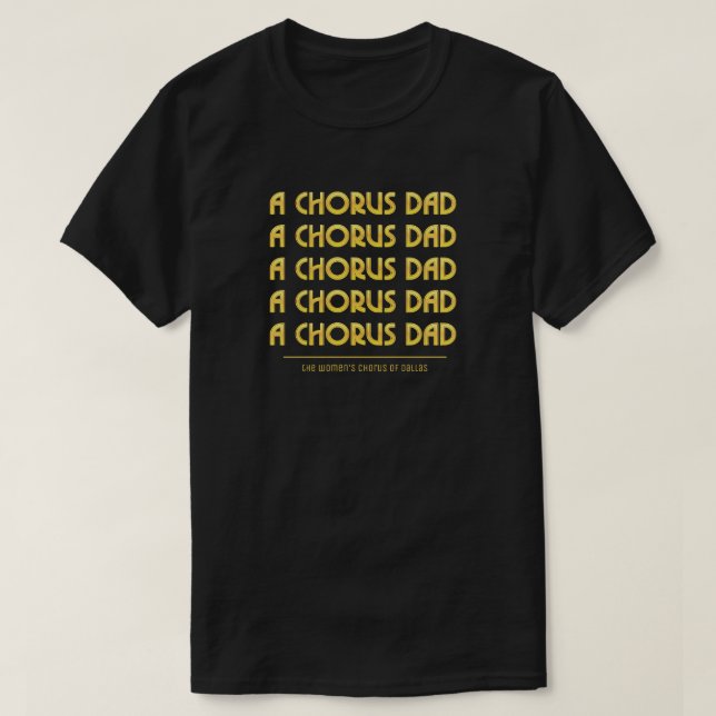 T-shirt Gold A Chorus Papa (Design devant)