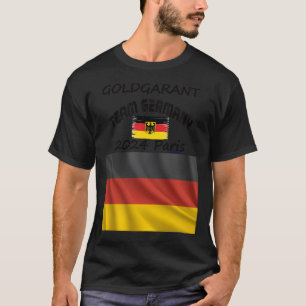 T-shirt Gold Allemagne 2024 À Paris Pour Les Jeux Olympiqu
