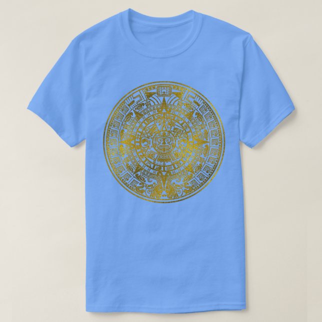 T-shirt Gold Aztec Inca calendrier maya (Design devant)