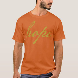 T-shirt Gold Christmas Hope Minimal Typographie