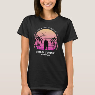 T-shirt Gold Coast Australia Palms Drop Pull Kick Surfing
