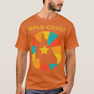 T-shirt Gold Coast Queensland Vintage Souvenir désorganisé