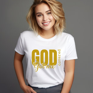 T-shirt Gold Dieu m'a fait couvrir - Christian T basé sur