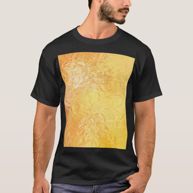 T-shirt Gold Elegance : Abstrait Arrière - plan luxueux (Devant)