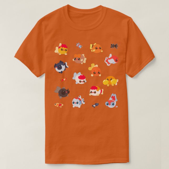 T-shirt Gold Fish Clipart (Design devant)