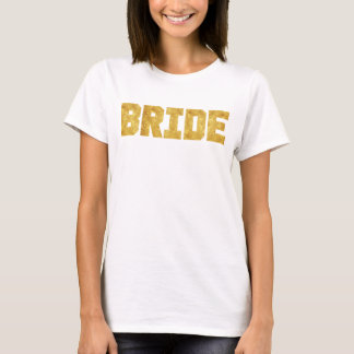 T-shirt Gold Foil mariée sportive Tee