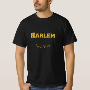 T-shirt Gold Harlem New York