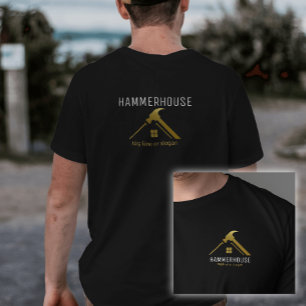 T-shirt Gold Home Builders Personnel de construction Noir