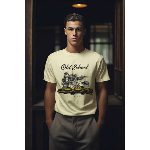 T-shirt Gold Lowrider Retro Convertible voiture classiqu
