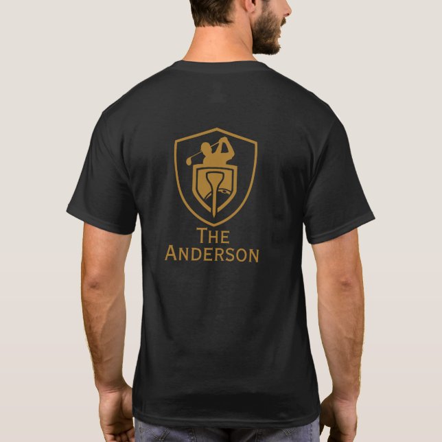 T-shirt Gold Modern Golf (Dos)