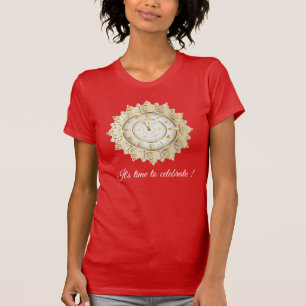 T-shirt Gold Red Time