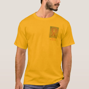 T-shirt Gold Ribbon Angel Cause Sensibilisation Chemises p