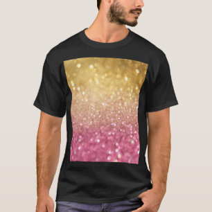T-shirt Gold Rose Bokeh : Lumières Abstraites