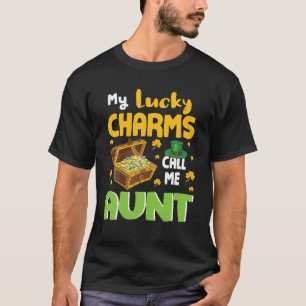 T-shirt Gold Shamrock Saint Patrick My Lucky Charms Call