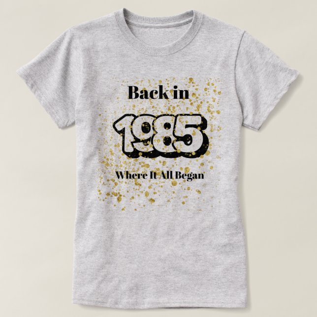 T-shirt Gold Splash 1985 (Design devant)