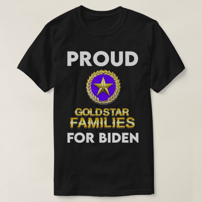 T-shirt Gold Star & Military Families for Joe Biden (Design devant)