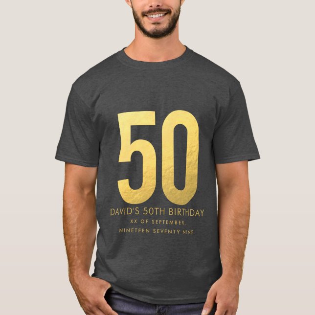T-shirt Golden 50e anniversaire de Mariage Parti personnal (Devant)