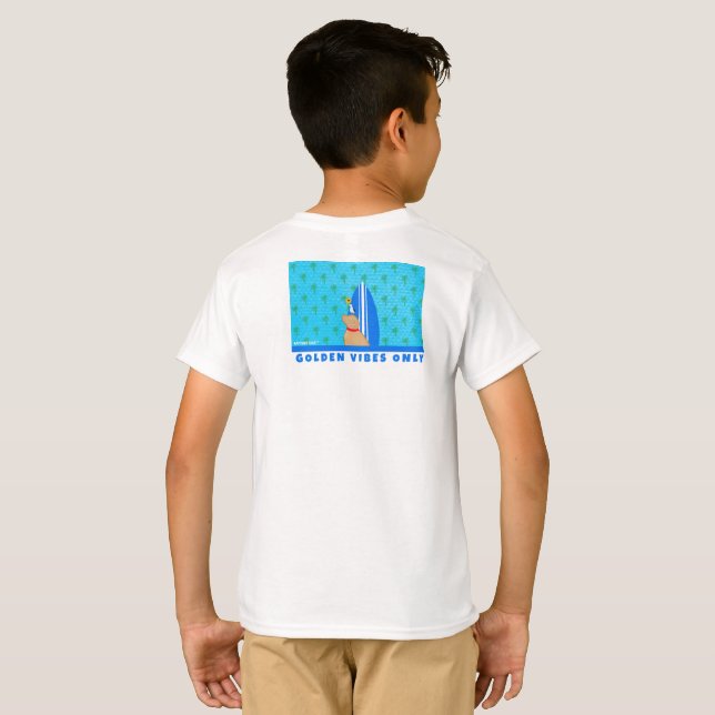 T-shirt Golden Beach Vibes seulement Enfants (Dos entier)