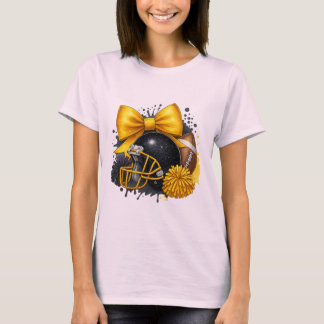 T-shirt Golden Bow Football Cheval - Jeu Day Spirit Design