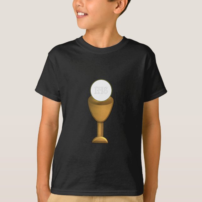 T-shirt Golden Chalice and Host (Devant)