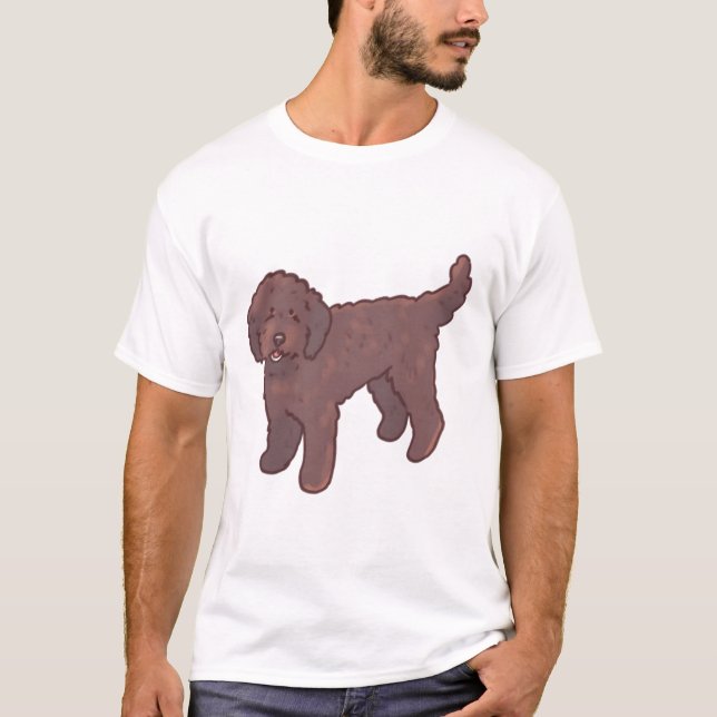 T-shirt Golden doodle dog Magic (Devant)