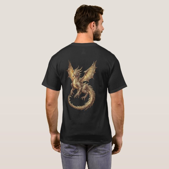 T-shirt Golden Dragon (Dos entier)