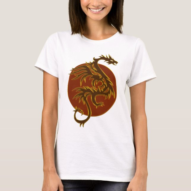 T-shirt Golden Dragon Sun (Devant)