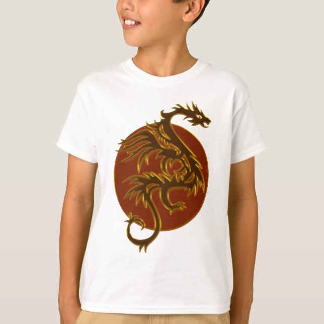 T-shirt Golden Dragon Sun (Devant)