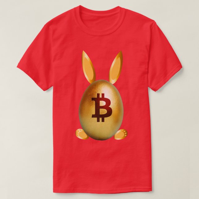 T-shirt Golden Easter Egg Bunny Ears Footprint Funny Crypt (Design devant)