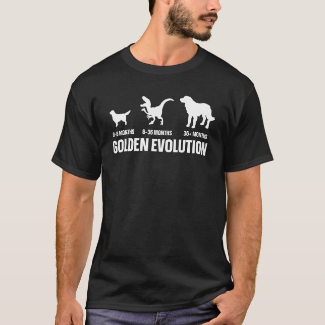 T-shirt Golden Evolution Quote for a Golden Retriever Owne (Devant)