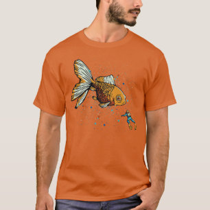 T-shirt Golden Fish Scuba Diver par Tobe Fonseca